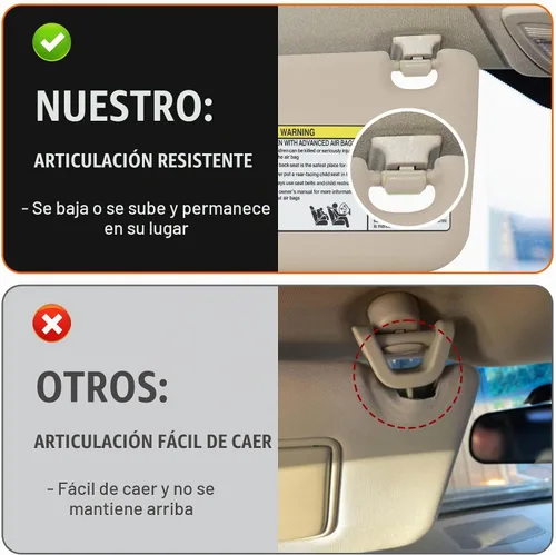 Vista 4 de Visera parasol beige para Toyota RAV4 2006-2013, parasol con luz de tocador de repuesto 74320-42501-B2