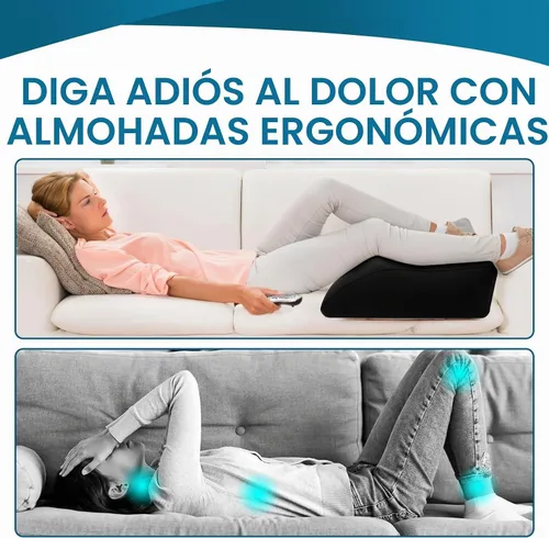 Vista 7 de Almohada inflable de elevación de piernas, almohada de cuña para dormir, almohada de cuña portátil, mejora la circulación y reduce la hinchazón