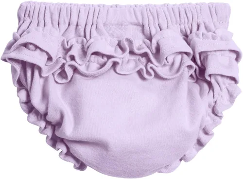 Vista 11 de City Threads Ruffle Diaper Cover for Baby Girls Soft Cotton, Made in USA Baby Girl Bloomers, Wear Over Disposable and Cloth