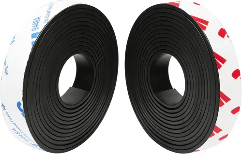 Vista 12 de Towjug Rollo de cintas magnéticas de 10 pies x 1/2 pulgada con respaldo adhesivo 3M, cinta magnética adhesiva flexible para proyectos