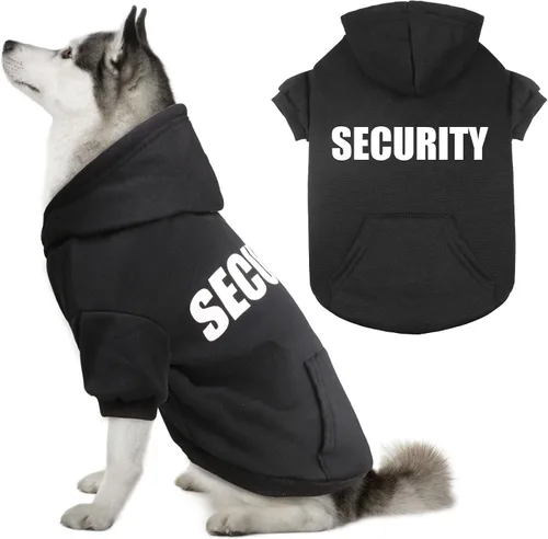 Vista 7 de Suéteres para perros pequeños, suéter de seguridad suave de forro polar cepillado, ropa para mascotas, sudadera con capucha para perro con bolsillo