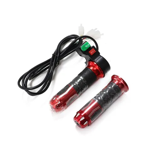 Vista 6 de BEUTEE Mango de acelerador universal, interruptor de engranaje de 3 velocidades con bocina de 60 V, piezas de modificación de coche eléctrico