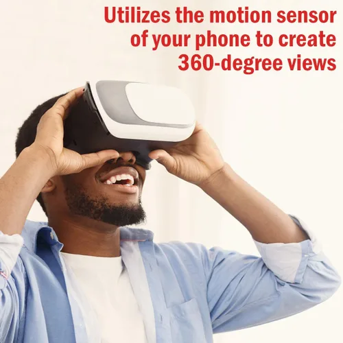 Vista 6 de Visor de realidad virtual para juegos móviles, películas y realidad aumentada para Android y iPhones de 3.5 a 6 pulgadas Correas y lentes