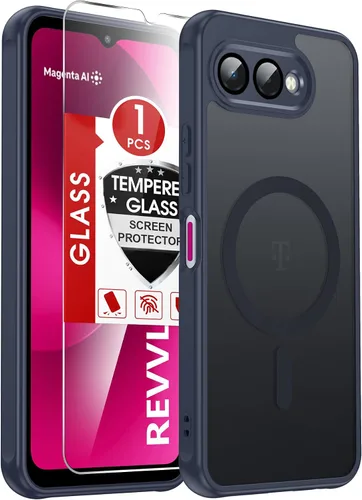 Vista 343 de LeYi Funda para teléfono Samsung-S23: protector de pantalla e imán MagSafe Púrpura