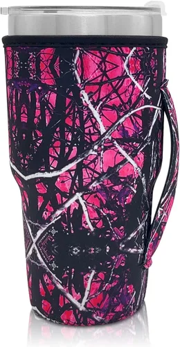 Vista 94 de Fundas Aislantes de Neopreno Portavasos con Asa para Vasos Tumbler de 20oz, Funda Reutilizable para Café Helado Para Tazas de Café de 30oz - 32oz