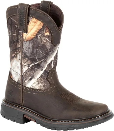 Vista 7 de ROCKY Bota Western Ride FLX para Niños café Realtree Camo