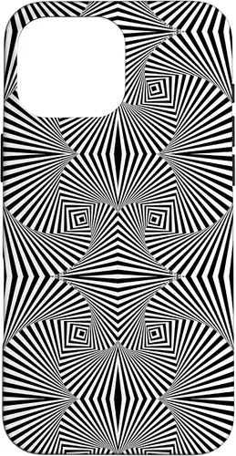 Vista 18 de Funda de arte óptico abstracto hipnotizante con diseño retorcido para iPhone 13