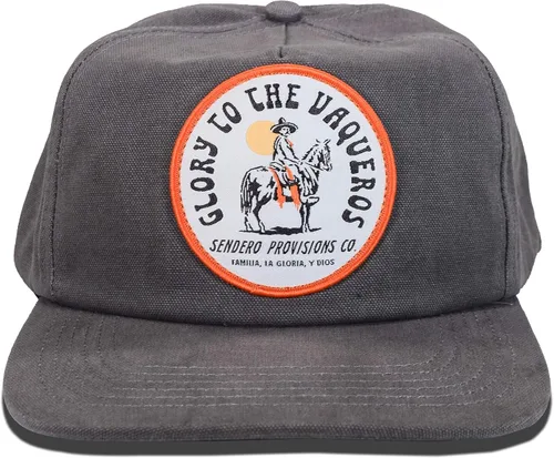 Vista 4 de Sendero Provisions Co. Sombrero Snapback al aire libre con Vaqueros Woven Patch Gris, Gris