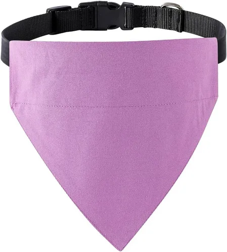 Vista 10 de Sublimación en blanco DIY perro bandana collar con hebilla ajustable, fuerte anillo en D para fácil correa de perro bandana, collar ajustable