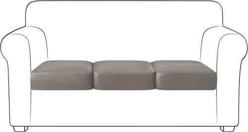 Vista 64 de Yates Home Funda de cojín de piel sintética para sofá, impermeable, elástica, para asiento de caravana, sofá biplaza, protector de muebles, funda