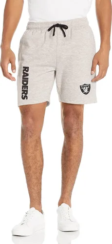 Vista 26 de FOCO NFL Mens NFL Team Logo Gray Wordmark Fleece Shorts