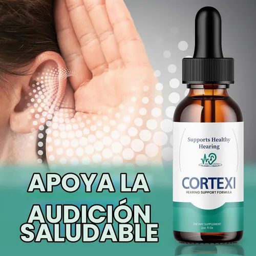 Vista 3 de Cortexi - Paquete de 5 gotas para los oídos, fórmula oficial, tratamiento de tinnitus Cortexi, gotas de apoyo auditivo Cortexi, Cortexi para zumbido