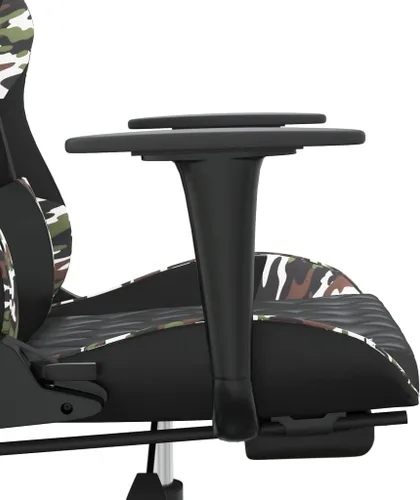 Vista 9 de Silla de masaje para juegos con reposapiés, silla ajustable, silla de sala de estar, silla de Internet Café, para laboratorio, oficina, para sala