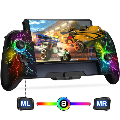 Vista 12 de Gammeefy Switch Controllers Compatible with Nintendo Switch/Switch OLED, One-Piece Joypad Controller Replacement for Switch Pro Controller with 9