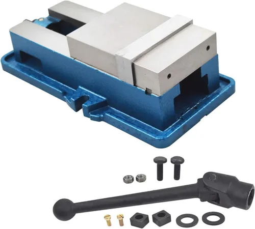 Vista 6 de Machinist Vise 3 en x 2.95 en fresadora CNC sin abrazadera base tornillo de sujeción de alta precisión