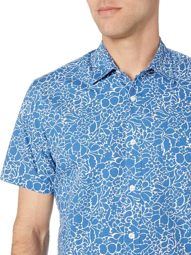 Vista 4 de Tienda Essentials - Camisa de popelina de manga corta de ajuste regular para hombre