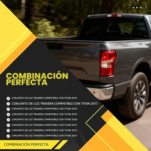 Vista 6 de Conjunto de luz trasera derecha compatible con Titan XD 2016-2023