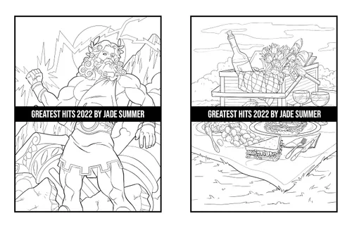 Vista 43 de Greatest Hits An Adult Coloring Book with the 100 Best Pages from the Jade Summer Collection