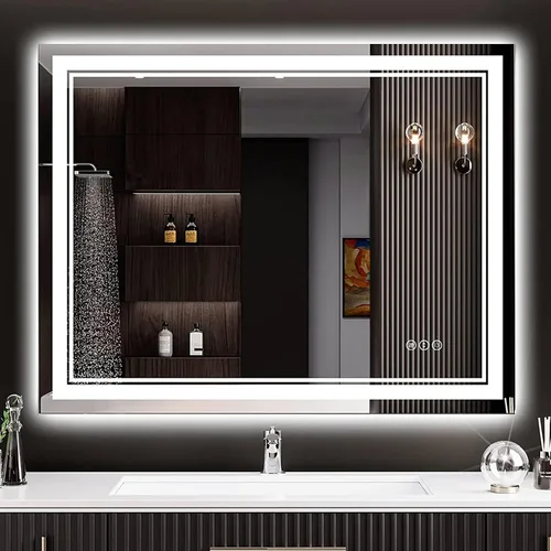 Vista 68 de 24x32 LED Bathroom Mirror, Backlit & Front Lit Lighted Mirror Retroiluminado+luz frontal