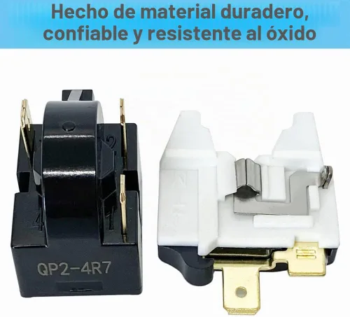 Vista 6 de QP2-4.7/QP2-4R7 4.7Ohm Refrigerador 3 Pin PTC Start/Starter Relay