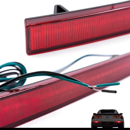 Vista 3 de Corvette C7 Luces Reflectoras LED de Parachoques para Chevy Corvette C7 2014-2019 Lámparas de Señal de Giro Traseras LED Rojas Lámparas de Freno