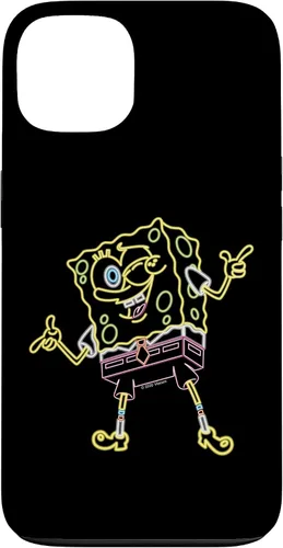 Vista 7 de Spongebob Squarepants Carcasa Neon Line Art para iPhone 17