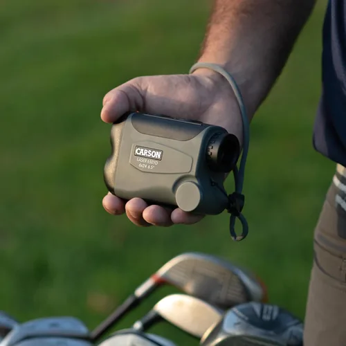 Vista 6 de Carson Litewave Pro 650 Yard 6X Power Telémetro láser con Pinseeker de golf y compensación de pendiente (RF-700)
