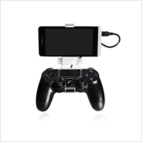 Vista 3 de Dobe PS4 Controller Mobile Smart Phone Clip Mount Holder White for Sony PlayStation 4 Dualshock 4 Controller