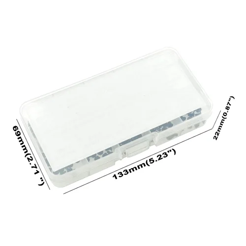 Vista 7 de Kit surtido de tornillos Phillips de cabeza plana M2 M2.5 M3 para laptop, acabado negro Dacromet (300)