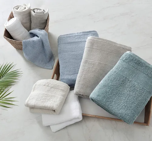 Vista 3 de Tommy Bahama - Toallas de baño, 100% algodón suave y absorbente, resistentes a la decoloración y a la decoloración, toallas de baño de peso medio