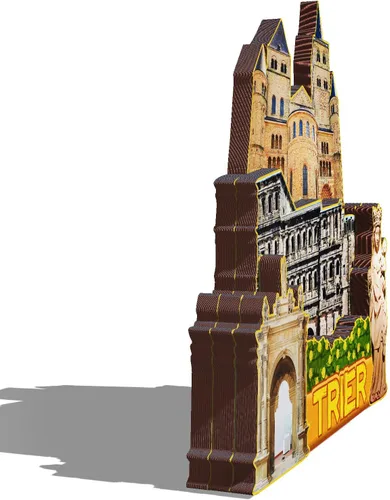 Vista 2 de Trier Alemania - Imán de madera 3D para nevera, recuerdos coleccionables, decoración artesanal, artesanías