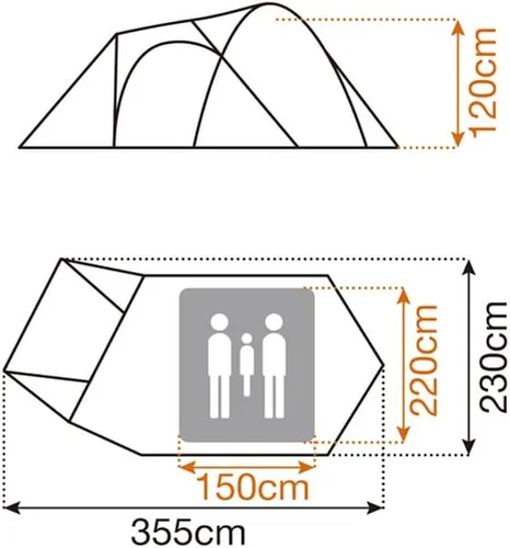 Vista 15 de Snow Peak Tents Snow Peak Amenity Dome Tent