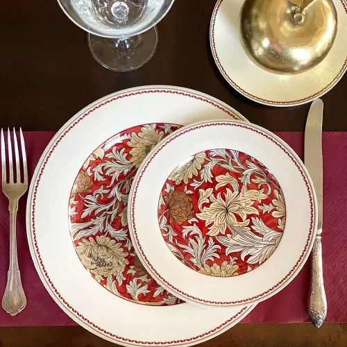 Vista 7 de STPGoods - Juego de vajilla de 20 piezas, platos y cuencos de porcelana con tazas, postre, ensalada, platos llanos y cuencos, diseño floral William