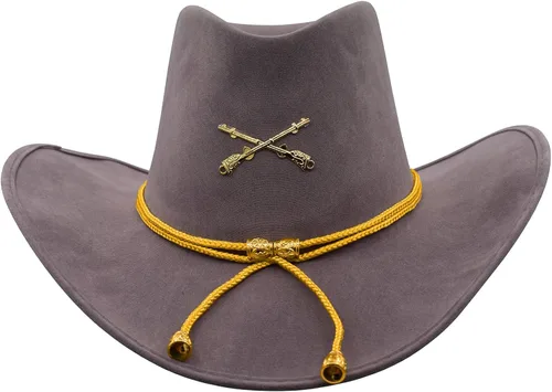 Vista 2 de Nicky Bigs Novelties Sombrero de soldado de la guerra civil para hombre, accesorio de disfraz de caballería vaquero, sombrero occidental