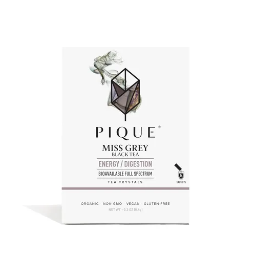 Vista 10 de Pique Cristales de té negro de bergamota – Apoya la digestión saludable y el metabolismo, té de ayuno con alto contenido de cafeína para energía
