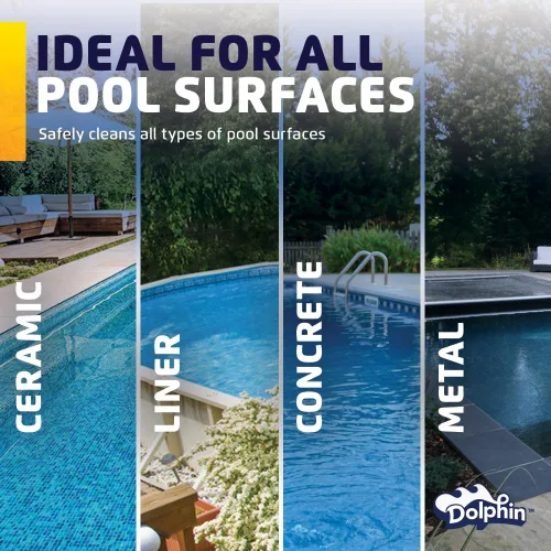 Vista 8 de Dolphin Wave 80 Aspiradora Robótica Automática para Piscinas Incluye Control Remoto y Carrito, Cepillo Limpiador de Línea de Flotación, Ideal