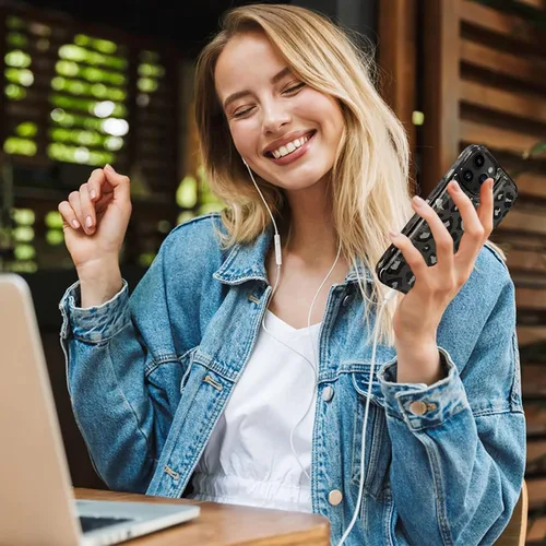 Vista 6 de Funda tipo cartera de piel con tapa compatible con iPhone 13 Pro Max de 6.7 pulgadas, para mujeres y niñas con tarjetero y doble cierre magnético