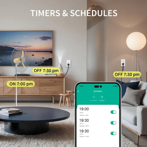 Vista 5 de Minoston Matter - Enchufe inteligente, compatible con Alexa, Google Home, Apple Home, SmartThings, Siri, Smart Outlet 15A Max, control remoto