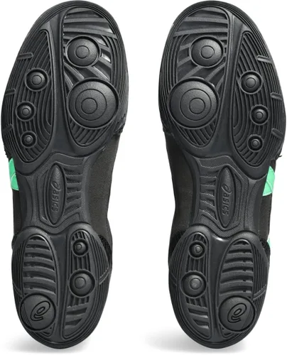 Vista 7 de Asics Men 's matflex 5 calzado para lucha libre Negro/New Leaf