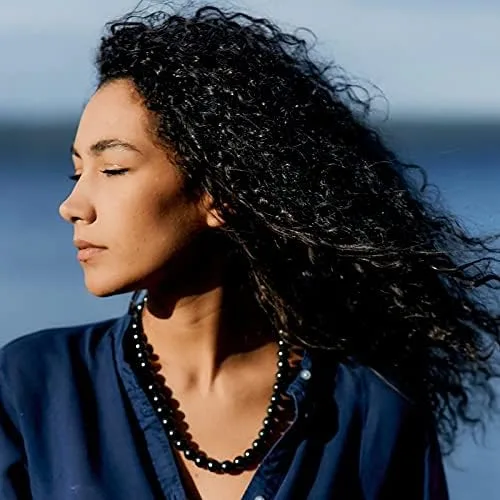 Vista 5 de Karelian Heritage - Collar de cristal de shungite auténtico, para equilibrar y proteger a las mujeres