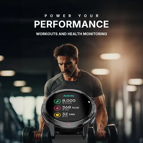 Vista 8 de Noise Endeavour 2 - Reloj inteligente resistente con IA Companion, GPS integrado, resistente a los arañazos, llamadas BT, AMOLED de 1.46 pulgadas