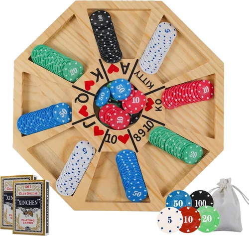 Vista 7 de Jyquorp Juego de mesa Michigan Rummy Juego de lujo SetPerfect Mezcla de un juego real de Hearts Rummy Poker Juego de apuestas y engaño de tablero