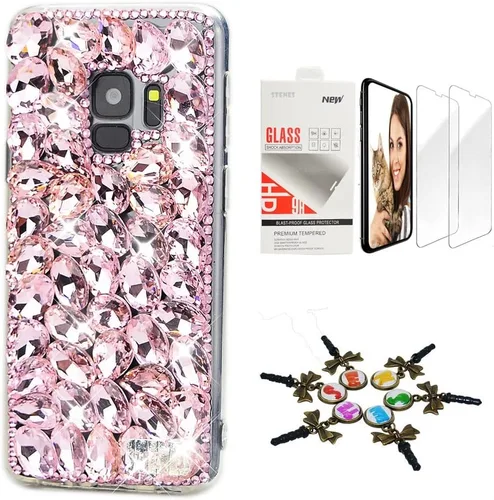 Vista 10 de Bling Case SSSGCDwSPSeries-44 - Funda con diseño 3D hecho a mano, 100 + cristales brillantes