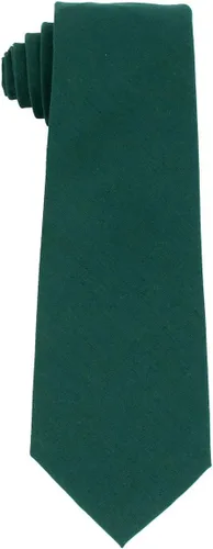 Vista 2 de Corbata de algodón de color sólido para hombre