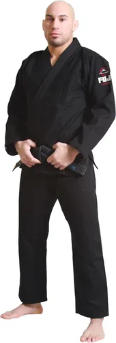 Vista 15 de FUJI Uniforme de Jiu Jitsu Brasileño de Estilo Versátil Todo Terreno Negro (letras negras)