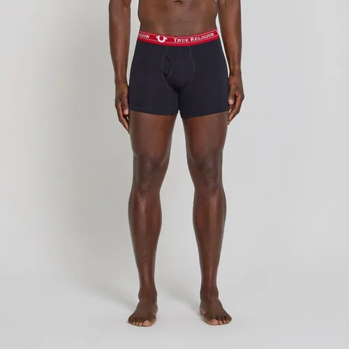 Vista 2 de True Religion Mens Boxer Briefs Cotton Stretch Underwear for Men Pack of 4 Negro