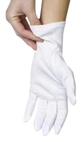 Vista 7 de ANSMIO 12 pares de guantes de algodón, guantes blancos para manos secas, guantes de algodón para dormir, guantes de noche hidratantes, guantes