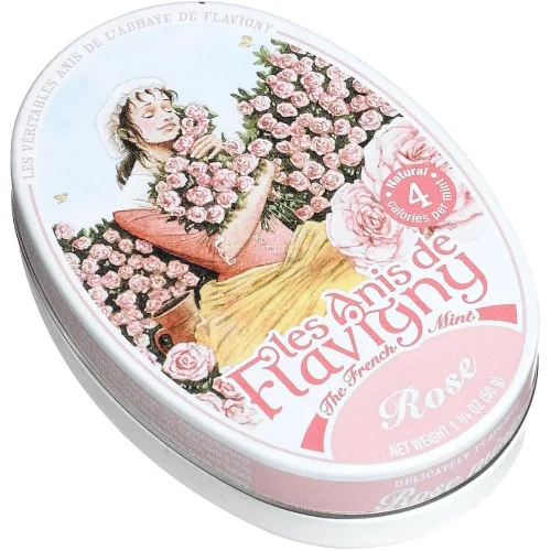 Vista 3 de Les Anis De Flavigny, Rosa (Mentas francesas), lata de 1.75 onzas