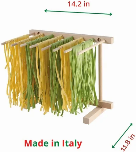 Vista 5 de Eppicotispai EP 102 - Estante de secado de pasta plegable de madera de haya natural