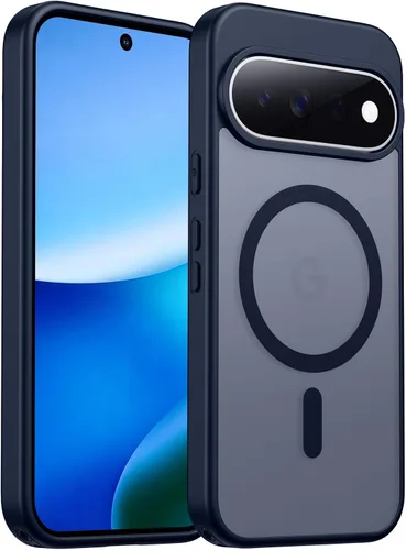 Vista 41 de SPIDERCASE Funda magnética para Google Pixel 9A, protección contra caídas de grado militar, delgada, translúcida, mate, a prueba de golpes